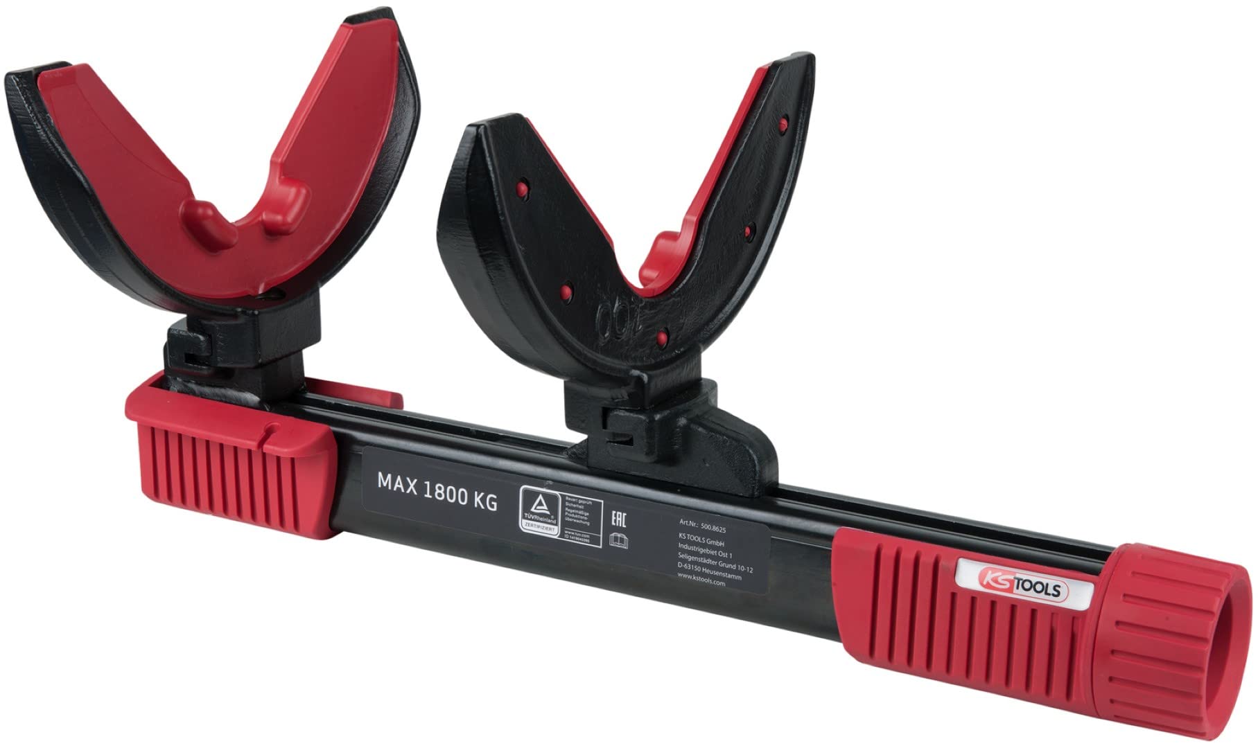 KS Tools 500.8625 Juego de compresór de muelles, 6 pzs., max. 1800 kg