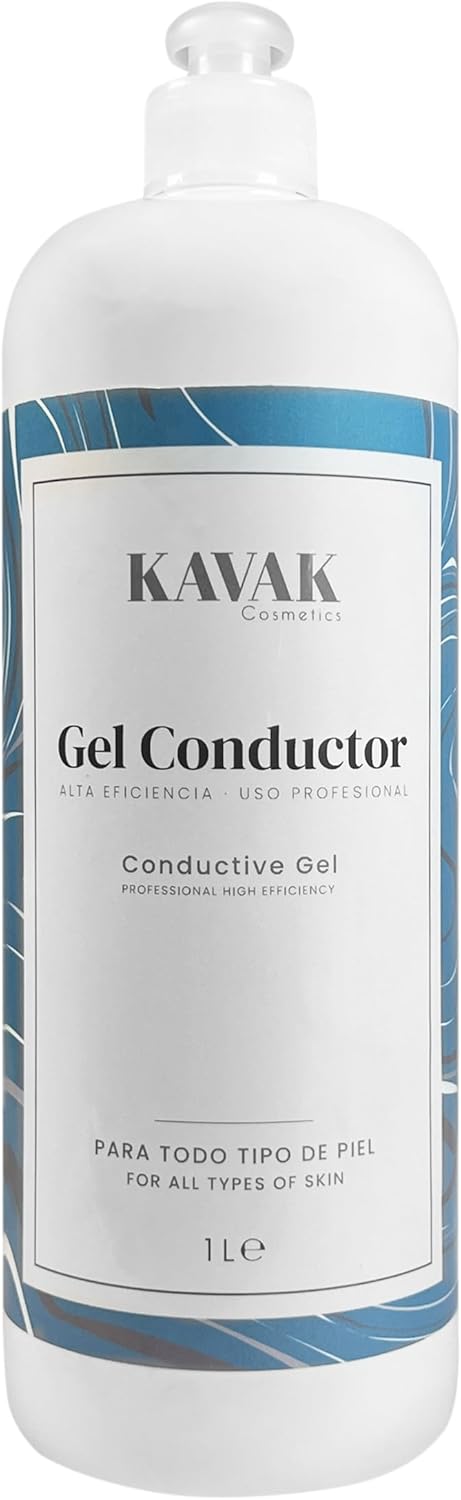 Gel Conductor Ultrasonidos 1 Litro | Uso Profesional Corporal y Facial | radiofrecuencia, cavitación, electroestimulación, electrodos, aparatología profesional, ipl, láser
