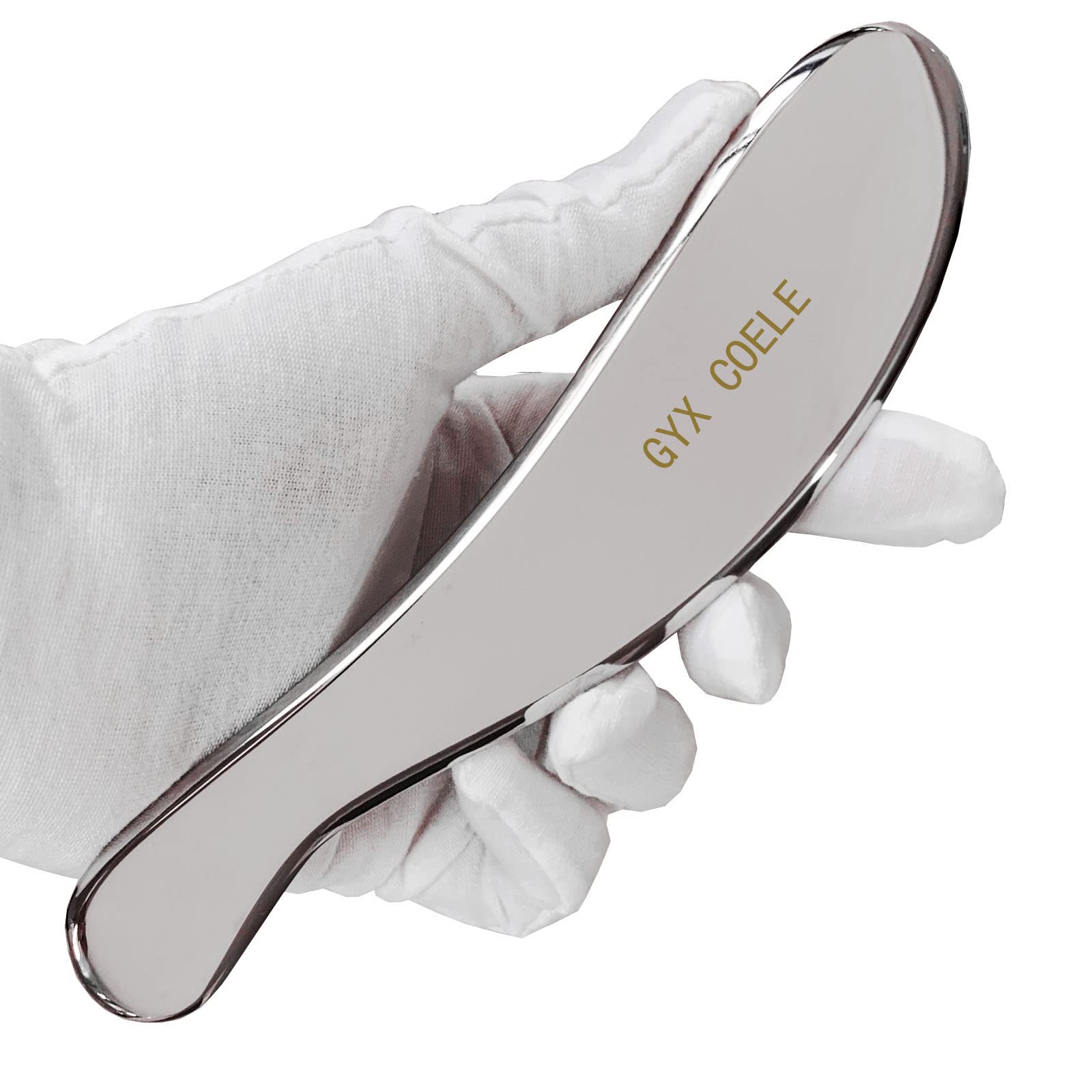 Herramienta de masaje Gua sha de acero inoxidable, herramienta IASTM, raspador muscular para terapia física para tejidos suaves, utilizado para espalda, cuello, piernas, brazos, hombros (G)