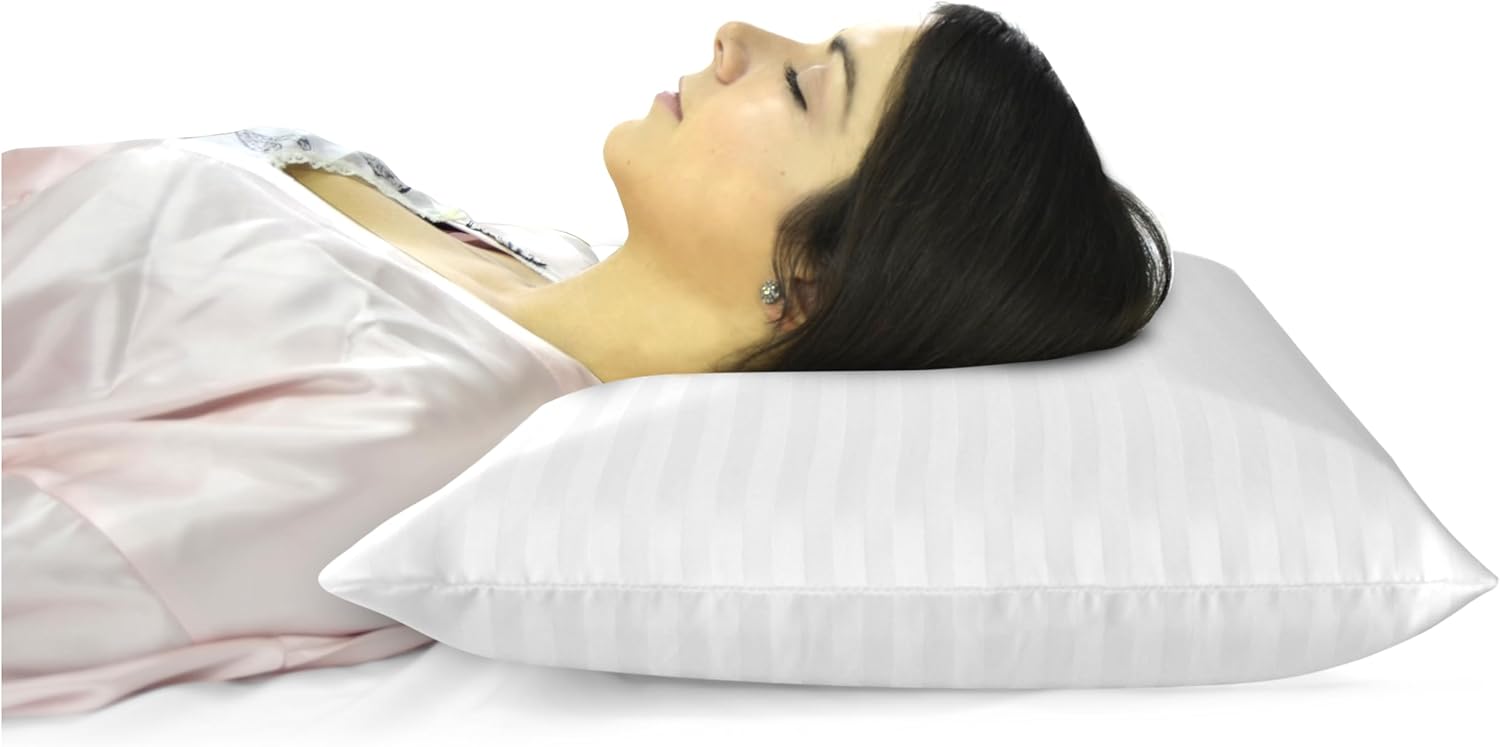 Almofada Viscoelastica 100% Espuma de Memoria/Memory Foam, Almohada Cervical Ortopedica para Soporte de Cervical y Cuello para un Sueño Reparador, Funda Lavable (70cm)