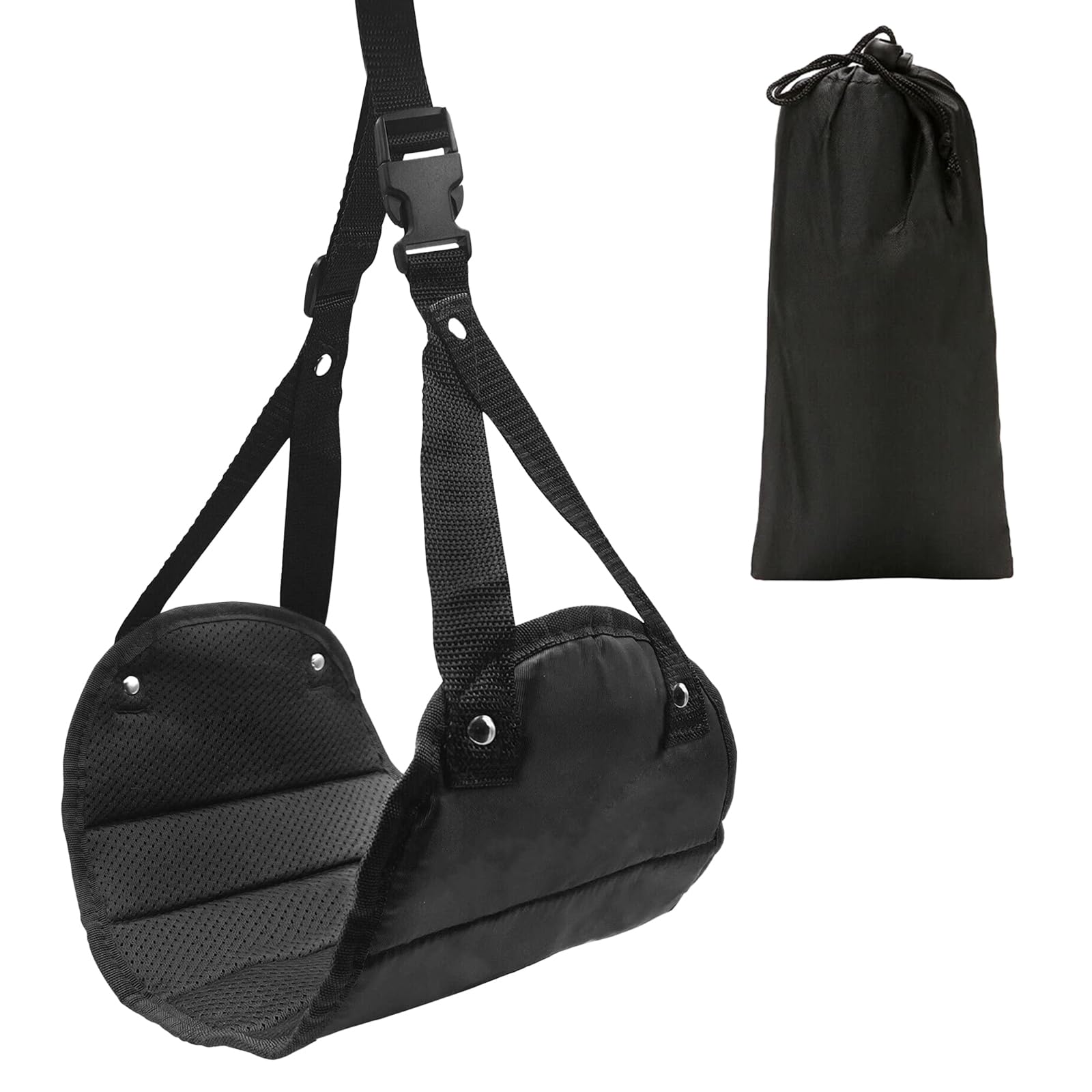 Reposapiés para Avión - Hamaca Reposapiés Ajustable para Vuelo, Reposapiés Portátil para Vuelos con Comfort Travel