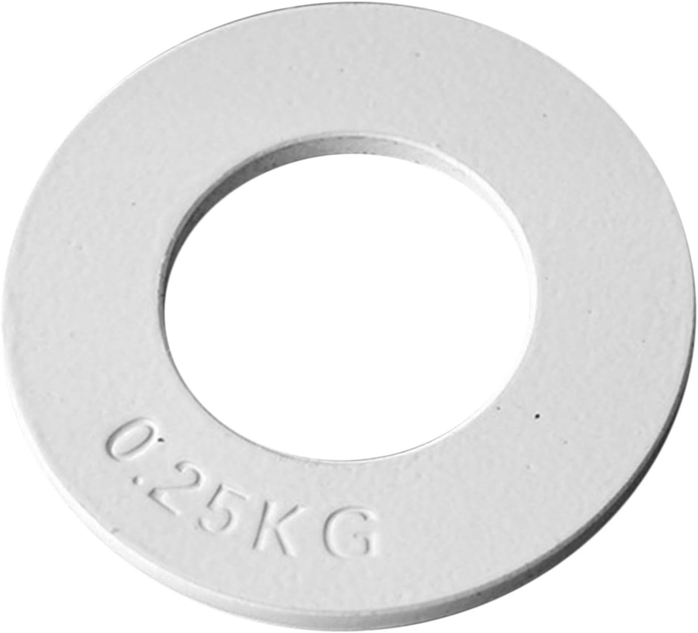 U/D Placa de peso olímpico fraccionada de 0,2 kg ~ 1 kg - mancuernas olímpicas para entrenamiento de fuerza - Disco de peso fraccional para superar bandejas (blanco, 0,25 kg)