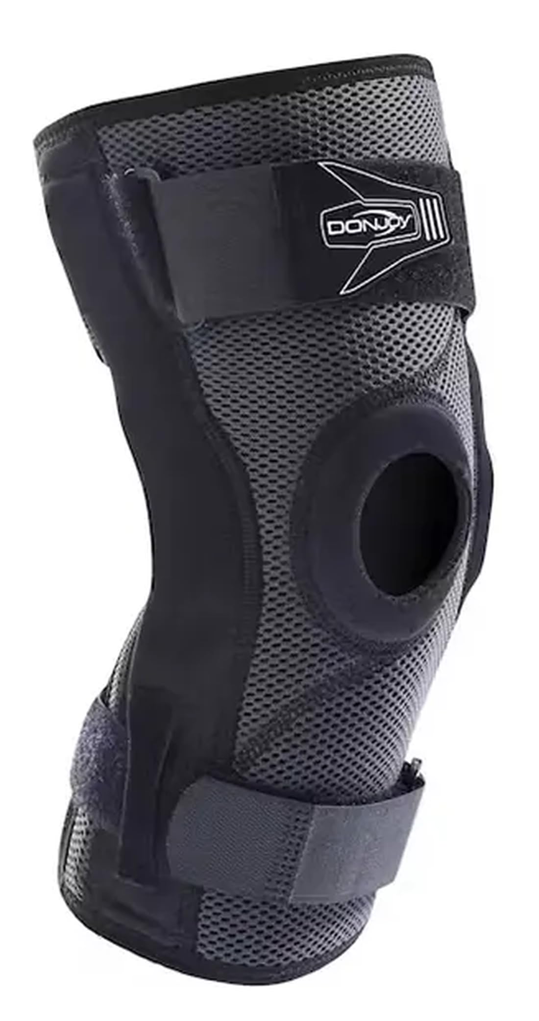 Donjoy Playmaker XPERT SLEEVE Rodillera corta (versión cerrada) con barras laterales policéntricas y anillo rótulo – Talla grande (circunferencia del muslo 53 – 60 cm)