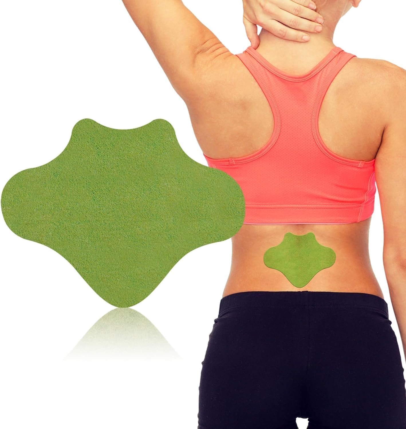 Parches para aliviar el dolor de espalda iShanCare, Parches de calor a base de hierbas naturales, 8 horas de calentamiento profundo para espalda, cuello, rodilla, hombros, 24 unidades