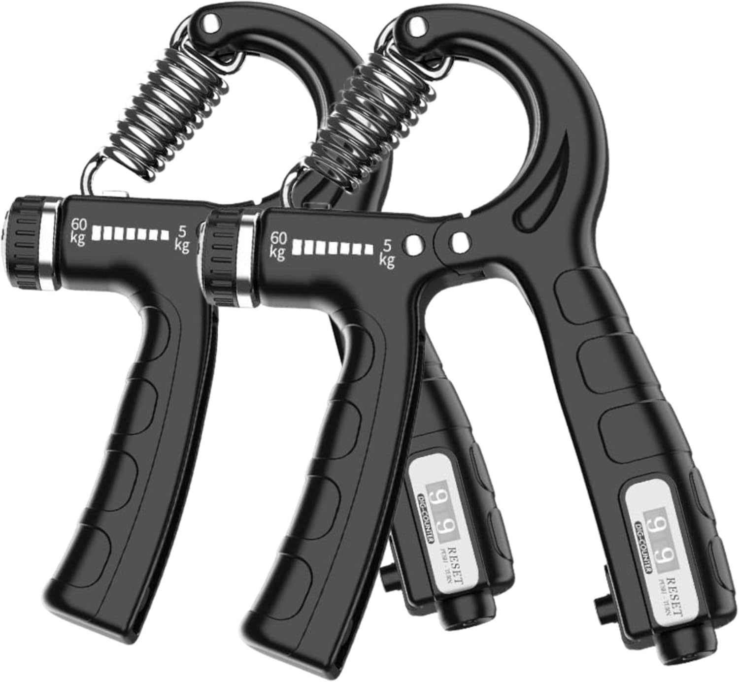 Pack de 2 Hand Grip | Rehabilitación Manos | Ejercitador de Manos | Fortalecer Dedos | Fortalecer Muñecas | Accesorios Escalda | Antebrazo | Padel | Agarres para Gimnasio | Musculación Casa | Grips