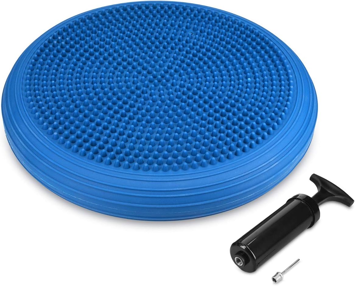 Navaris Cojín de Equilibrio para Fitness - Disco Balance para Mejorar la Postura - Plataforma para Hacer Deporte rehabilitación Entrenamiento