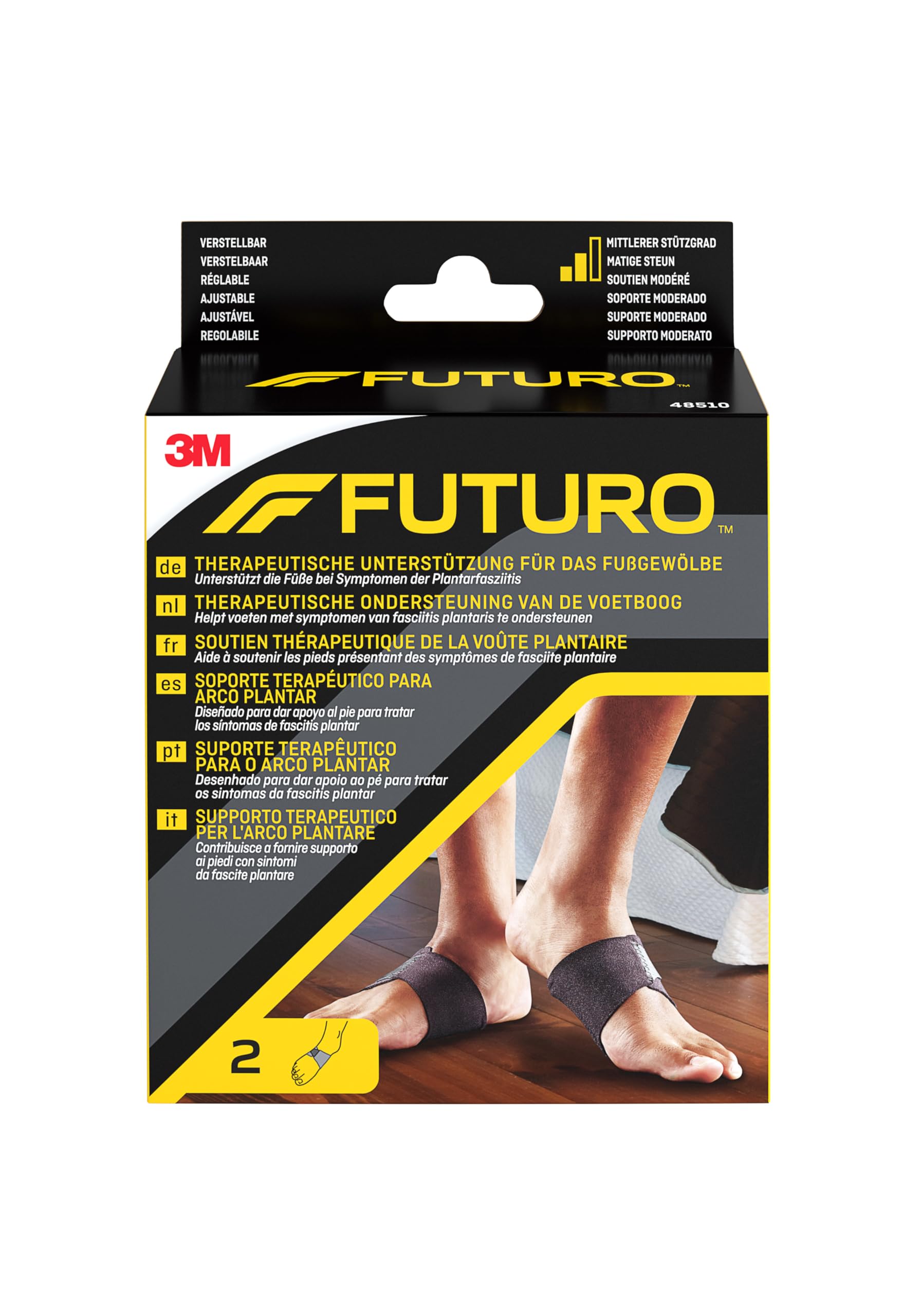 FUTURO Soporte terapéutico para arco plantar, Ajustable