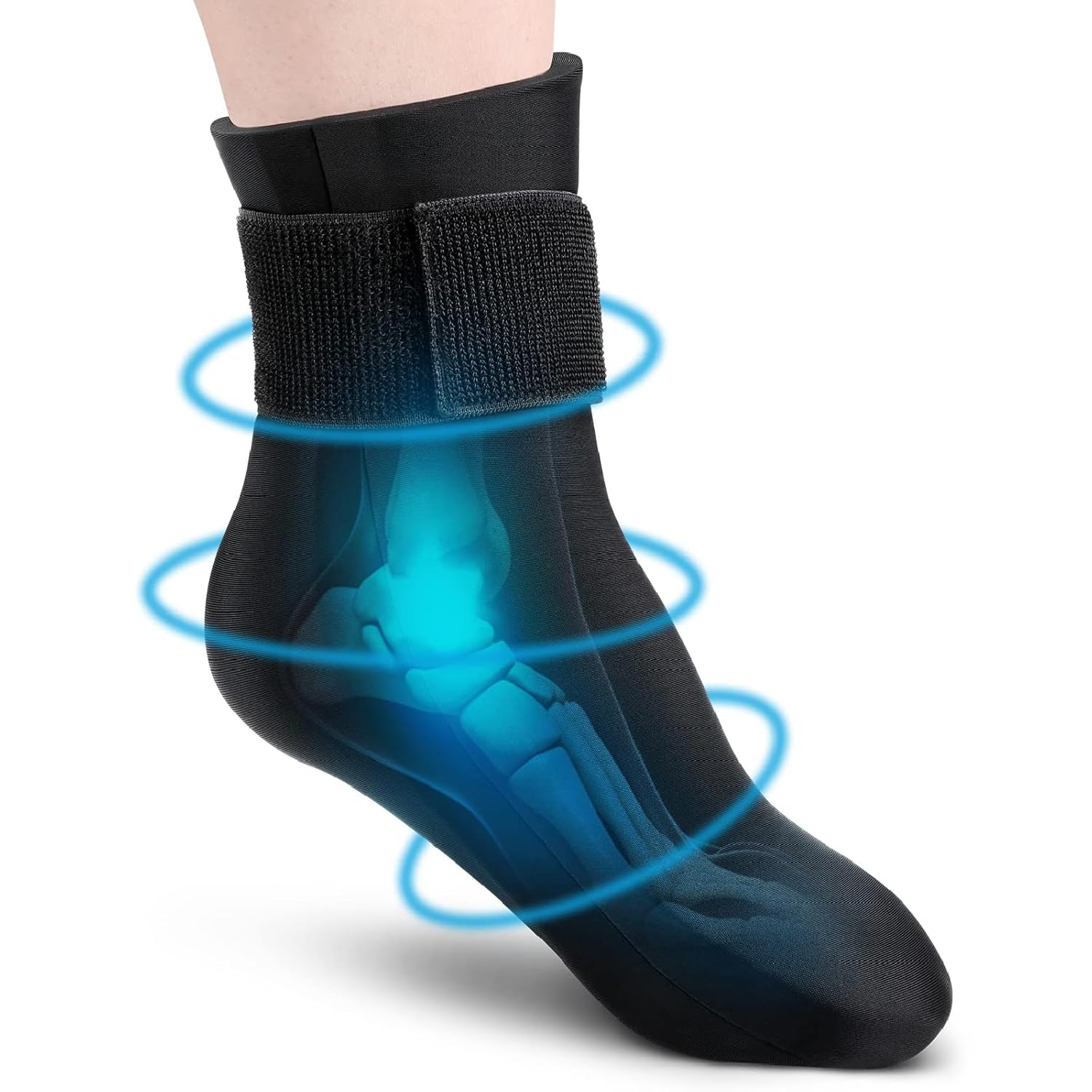 ABUBU Calcetín de Terapia de Frío y Calor, Calcetín de Gel Reutilizable, Tobillera, Fascitis Plantar, Artritis, Hinchazón, Esguince, Dolor de Pies, Tobillo, Lesiones