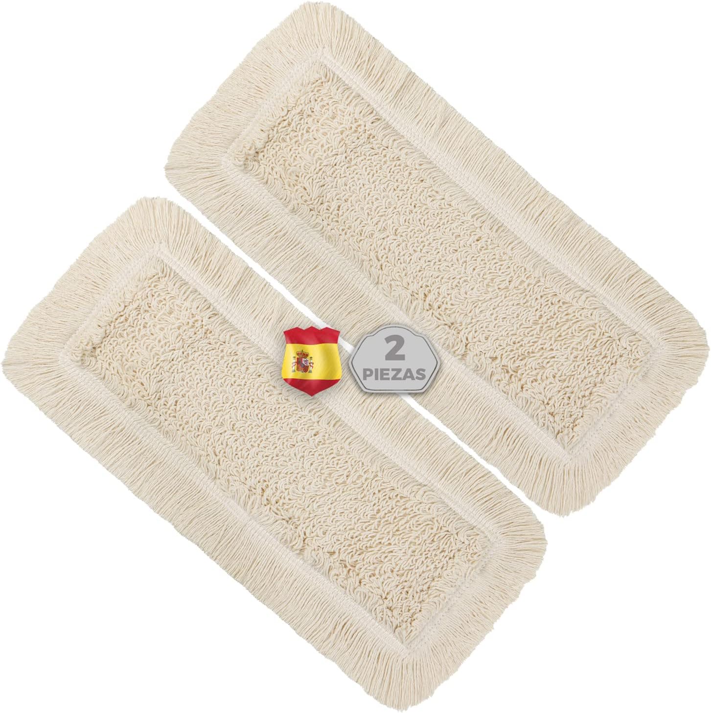 Okaei 2 protectores de fregona (40 cm) - Protector de limpiaparabrisas de suelo para limpieza en seco y húmedo - Protección para limpiaparabrisas de suelo para todos los soportes y prensas comunes
