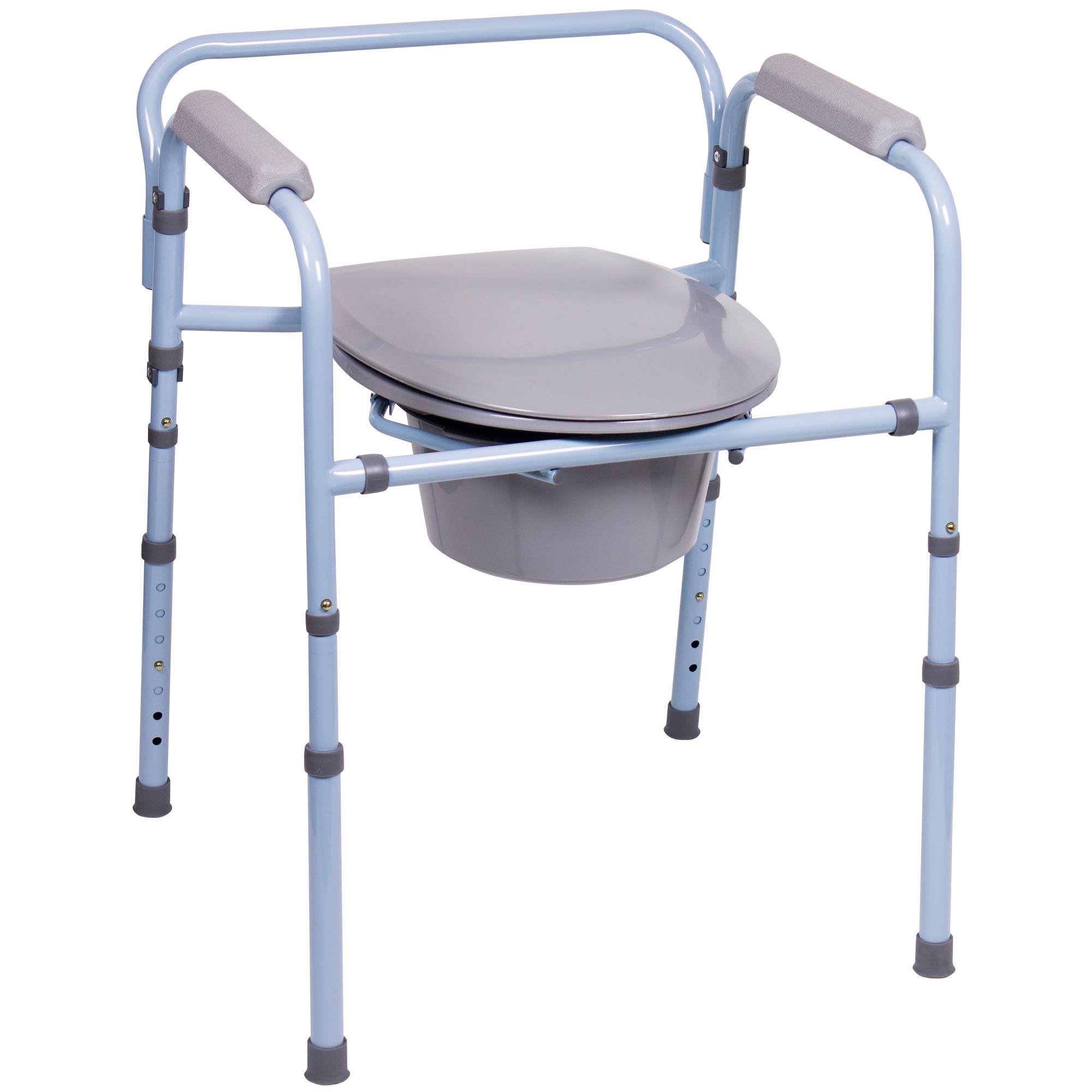 Carex Health Brands Deluxe Folding Commode by Carex Health Brands