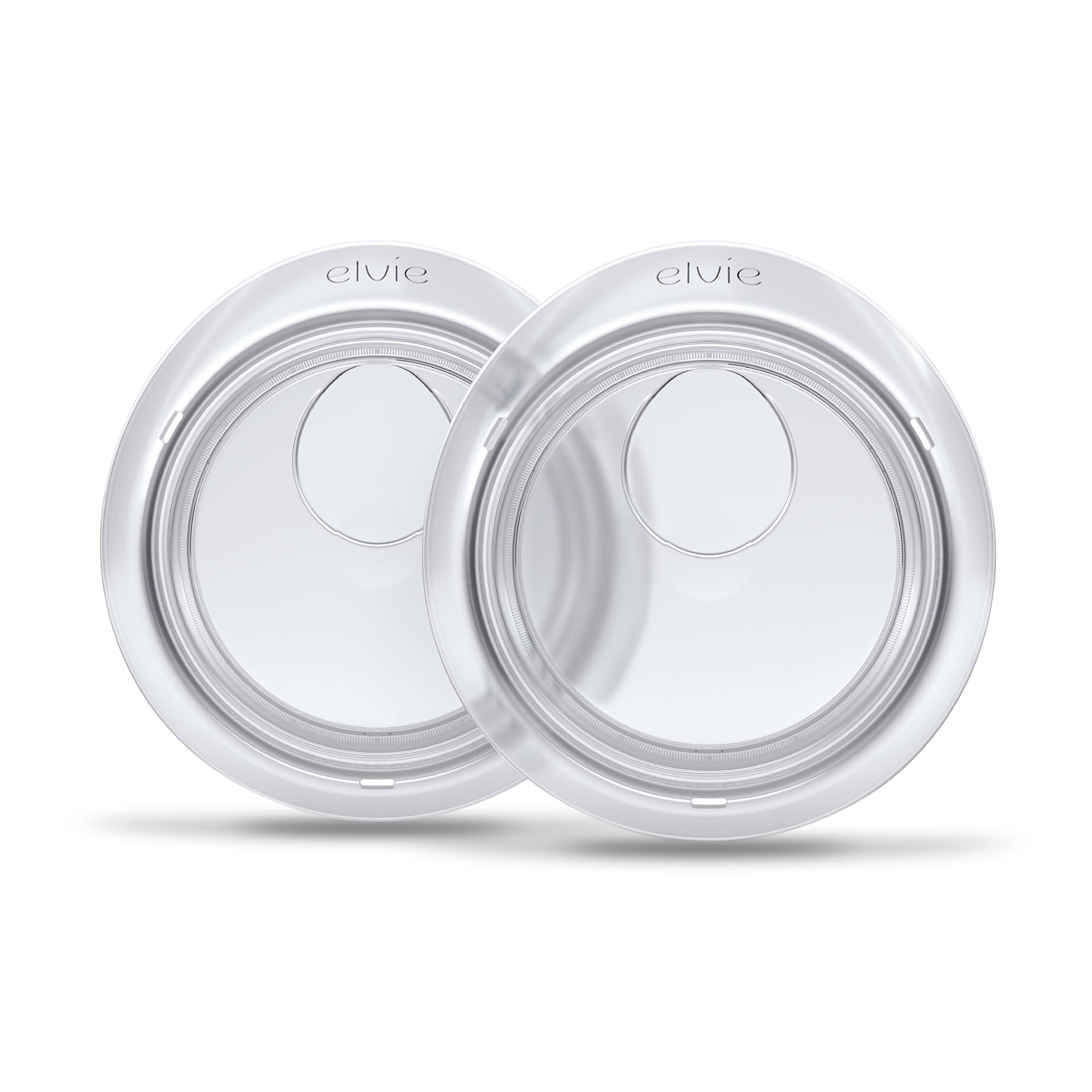 Vaso Recolector de Leche Elvie Catch | Juego de dos discretos vasos de silicona antigoteo, para reutilizar la leche | Vaso Recolector de Leche Reutilizable