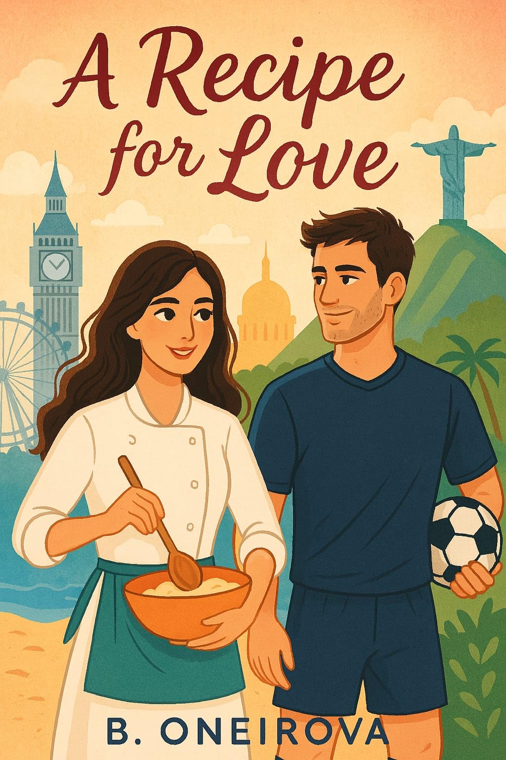 A Recipe For Love: A slow-burn romance novella about a chef and a footballer navigating love and ambition across continents. (English Edition)