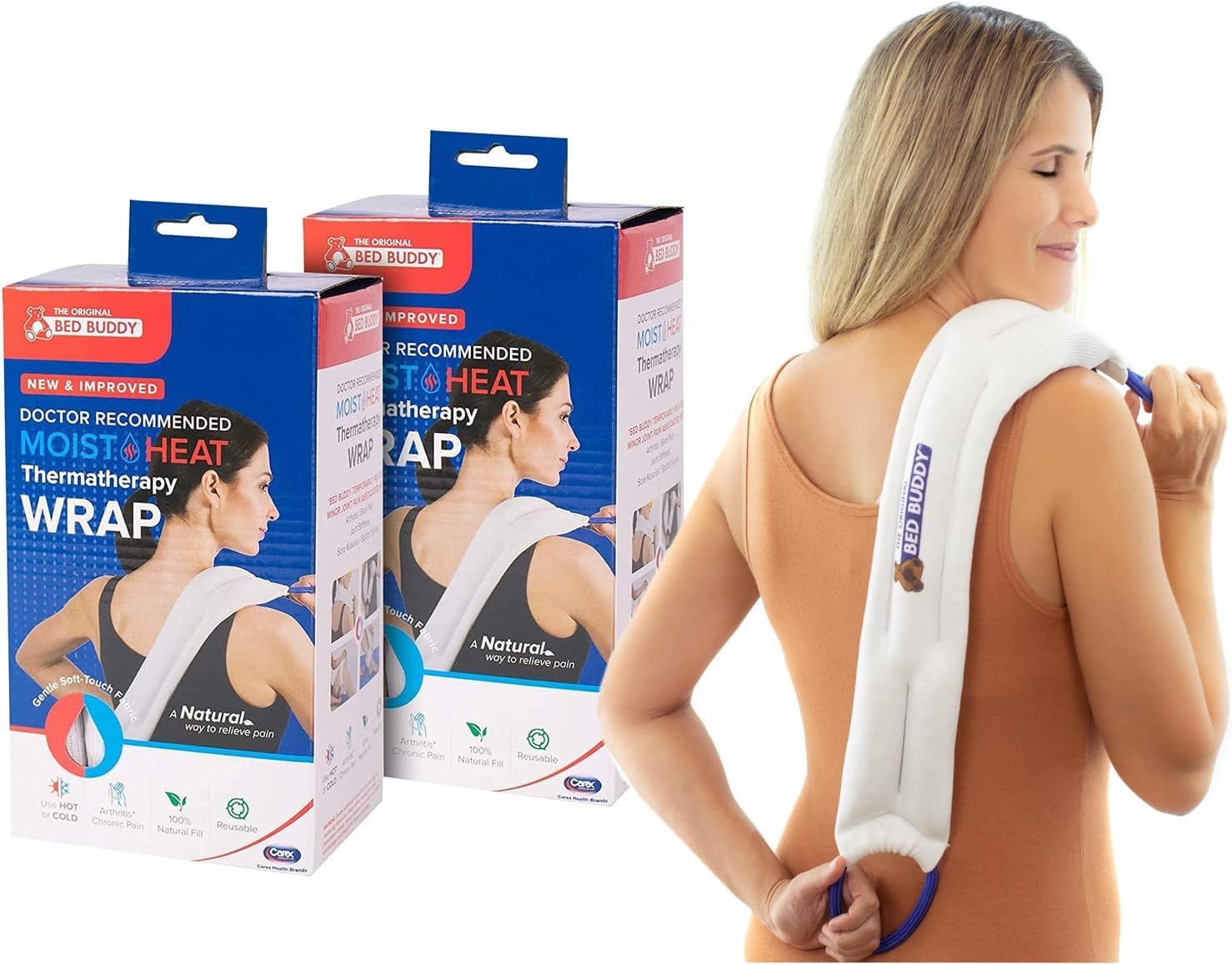 Carex Healthcare Products Bed Buddy Bed Buddy Deep Coving - Compresa de calor y frío (1 unidad)