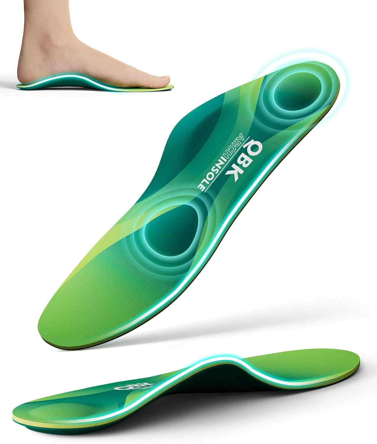 Plantillas Ortopédicas para Pies Planos QBK Plantillas Fascitis Plantar Alivio Metatarsalgia Aquiles Tendinitis Taloneras Espuelas Talla XL