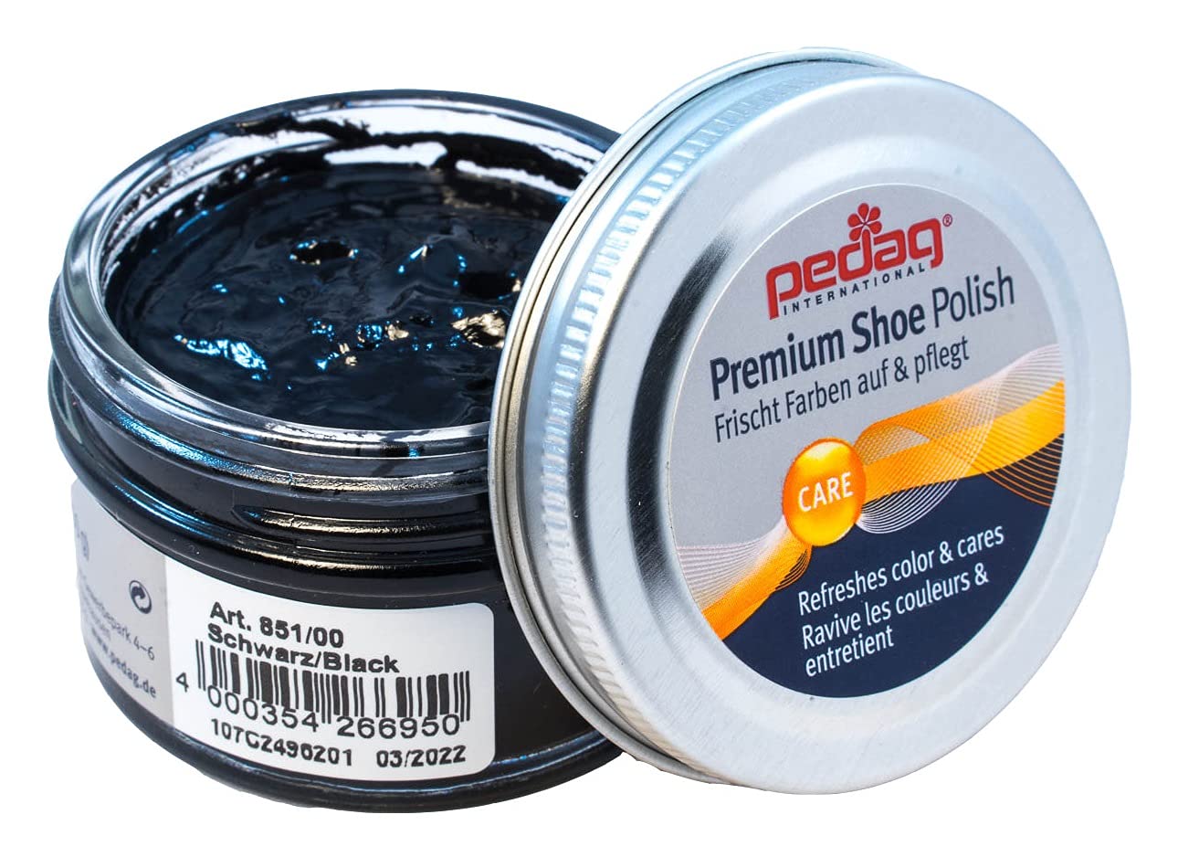 Pedag – Premium Zapato Crema 50ML - Negro, 50 ml