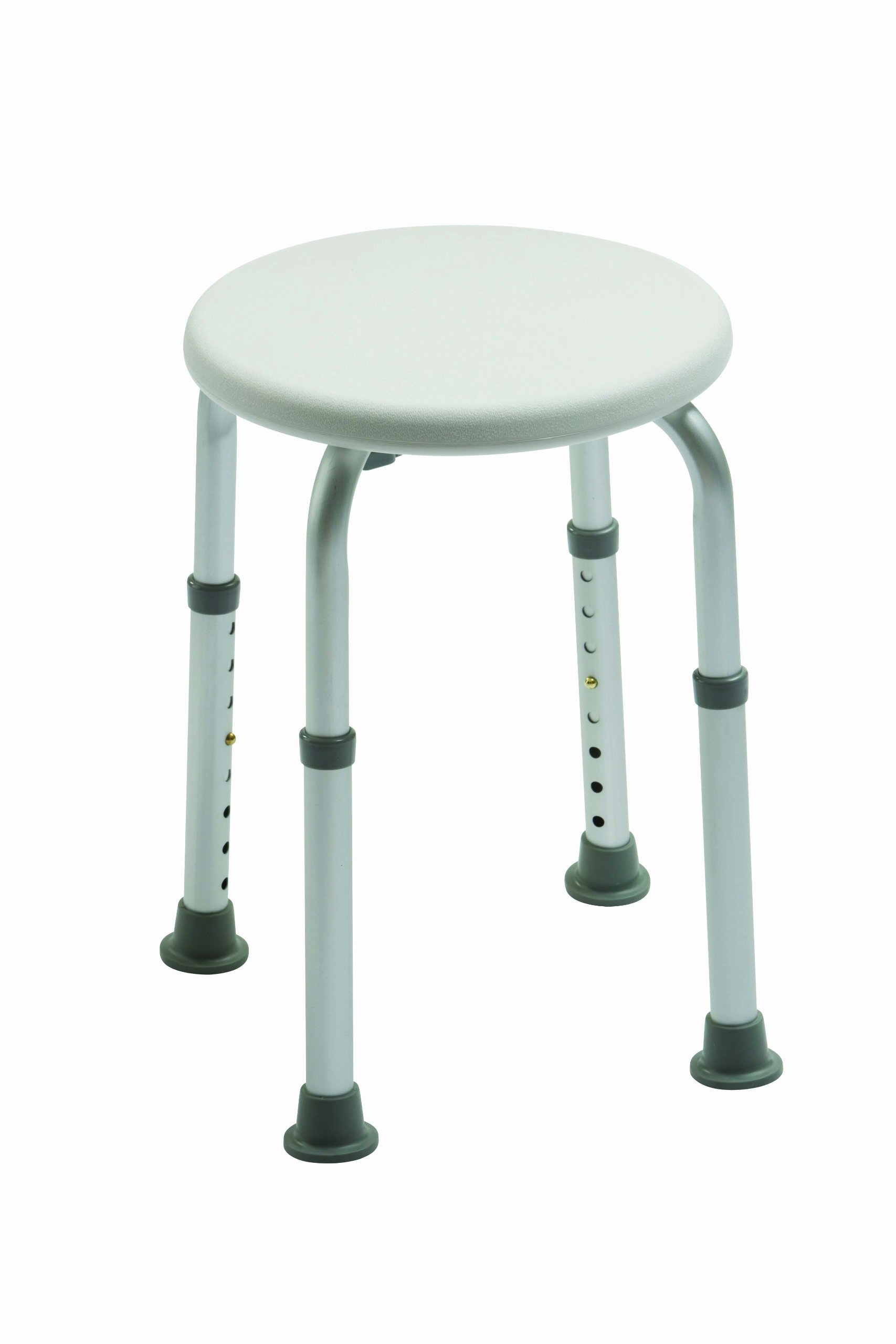Drive Medical 12004KDR - Taburete redondo de ducha, ajustable