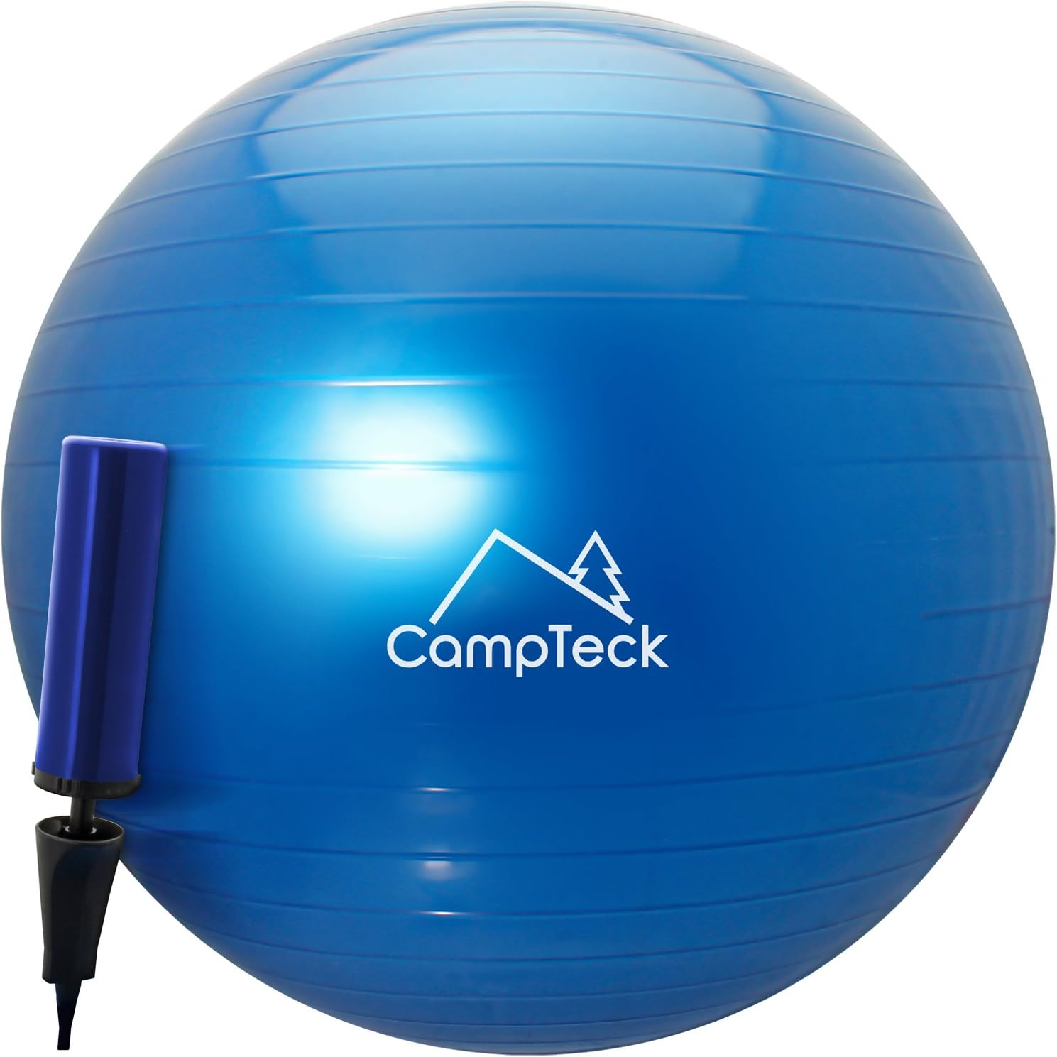 CampTeck Unisex Balón Pelota Gimnasia Ejercicio 65cm con Bomba de Mano para Fitness, Yoga, Pilates