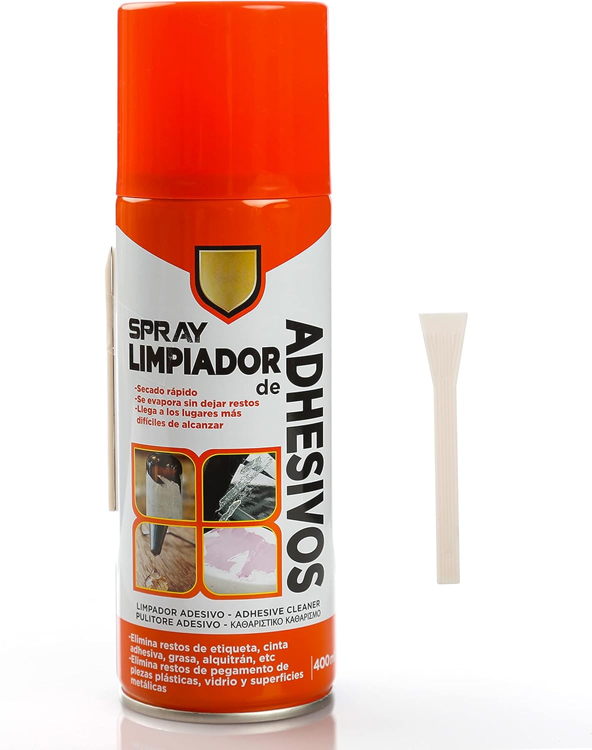 Spray Limpiador de Ahdesivos Eliminación de Etiquetas y Restos de Pegamento Eliminador de Alquitrán 400mL