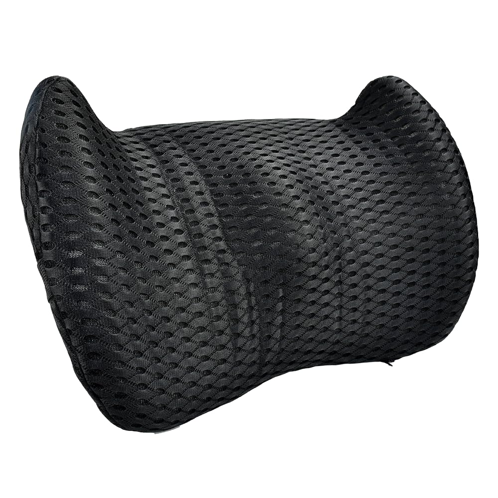 Cojín Lumbar Ergonómico para Silla de Oficina, Respaldo Lumbar Viscoelastico para Asiento de Coche con Funda Lavable y Cinta Ajustable Almohada Lumbar para Coche para Apoyo Cómodo
