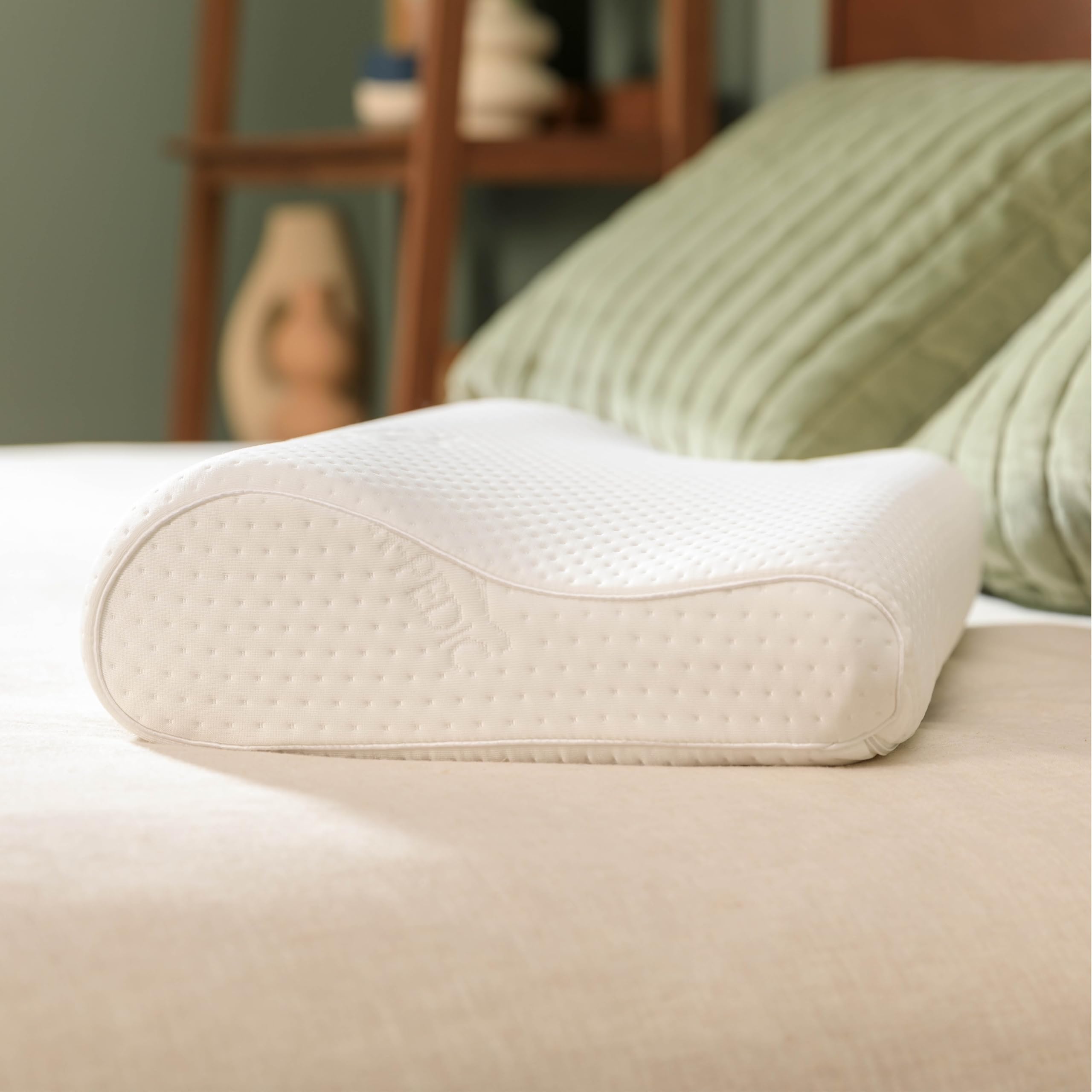 TEMPUR-PEDIC TEMPUR-Ergo - Almohada Cervical de Apoyo Firme, Perfil Medio, Color Blanco