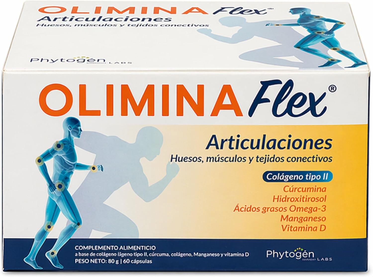 Omega 3, Colágeno, Vitamina D - Suplemento para aliviar el dolor articular - Cuida tus huesos y músculos - Complemento alimenticio - 60 Cápsulas articulaciones fuertes