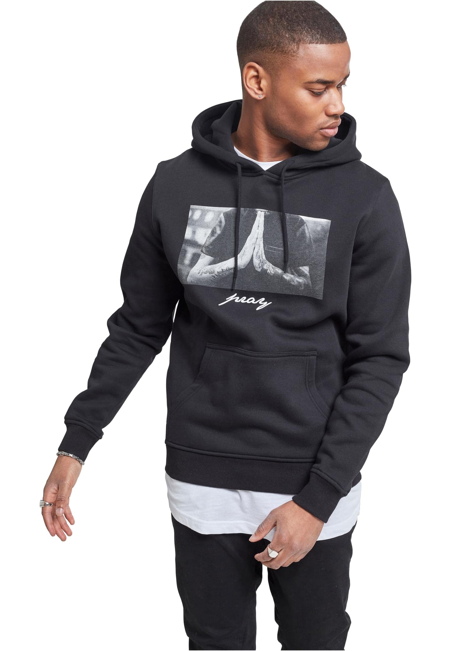 sudadera con capucha, manga larga, de hombre, con estampación delantera, gorro con cordón, bolsillo delantero, de moda urbana, distintos colores, tallas XS - 5XL