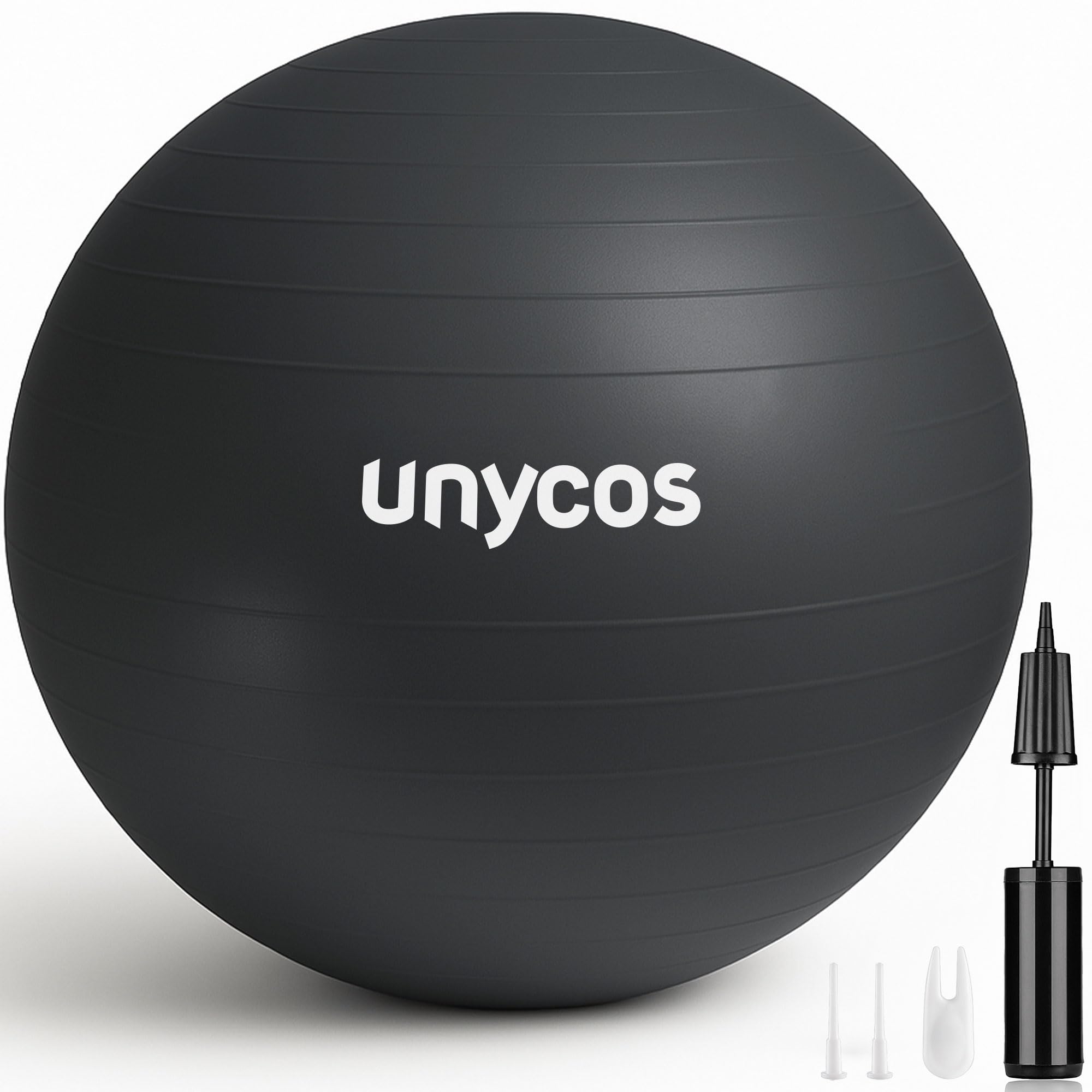 unycos - Pelota de Pilates, Gimnasia, Yoga, Fitness y Embarazo, Fitball Antideslizante y Anti-Burst【55cm/65cm/75cm】de PVC Extra Grueso, Resistencia de 300 kg