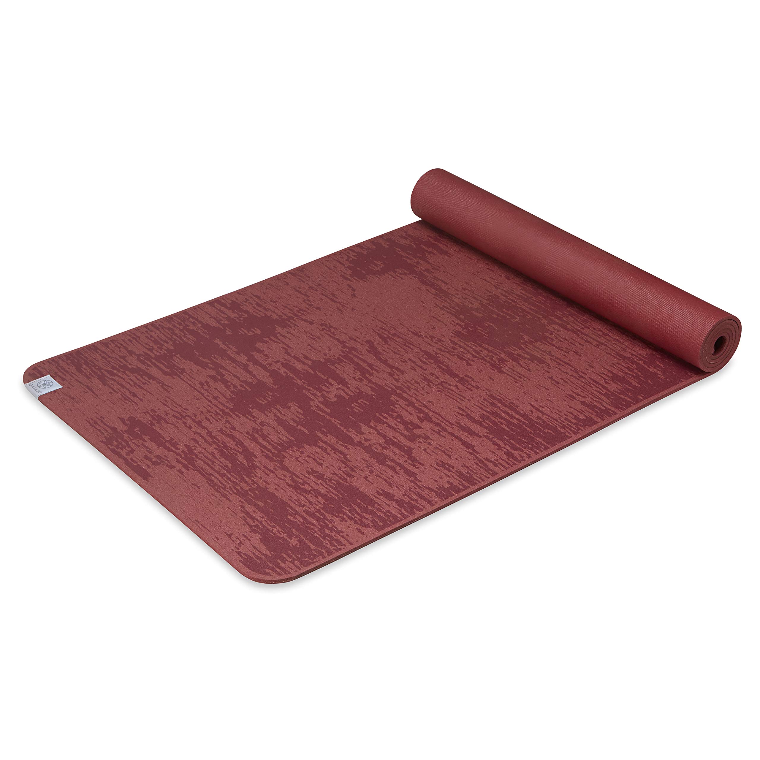 Gaiam - Esterilla de yoga (6 mm, extra gruesa y densa, texturizada, antideslizante, para todo tipo de ejercicios de yoga y piso, 68 pulgadas de largo x 24 pulgadas de ancho x 6 mm de grosor
