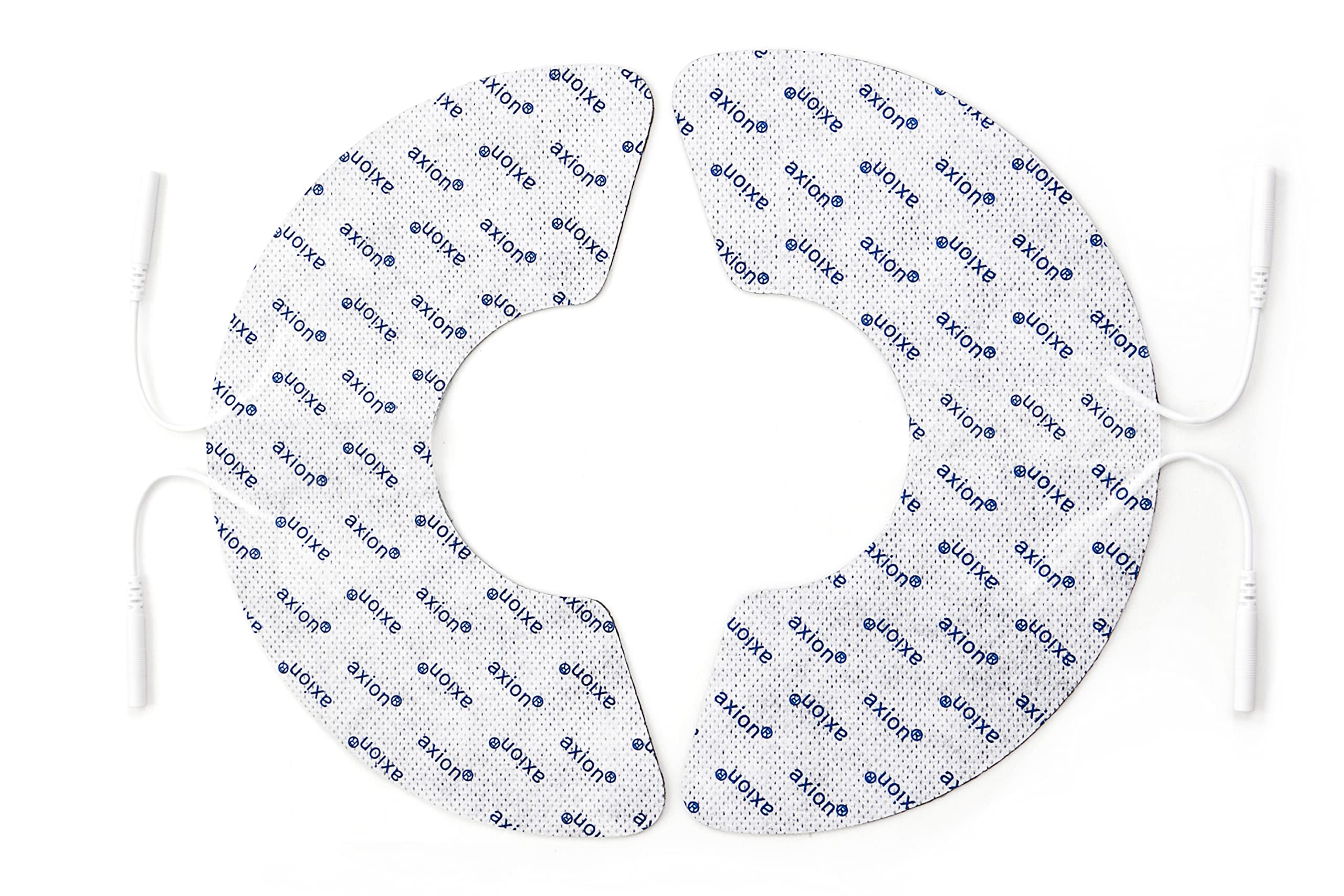 axion 2 electrodos para la Rodilla Parches de Recambio para electroestimulador TENS reusables y autoadhesivos con Conector Pin de 2 mm