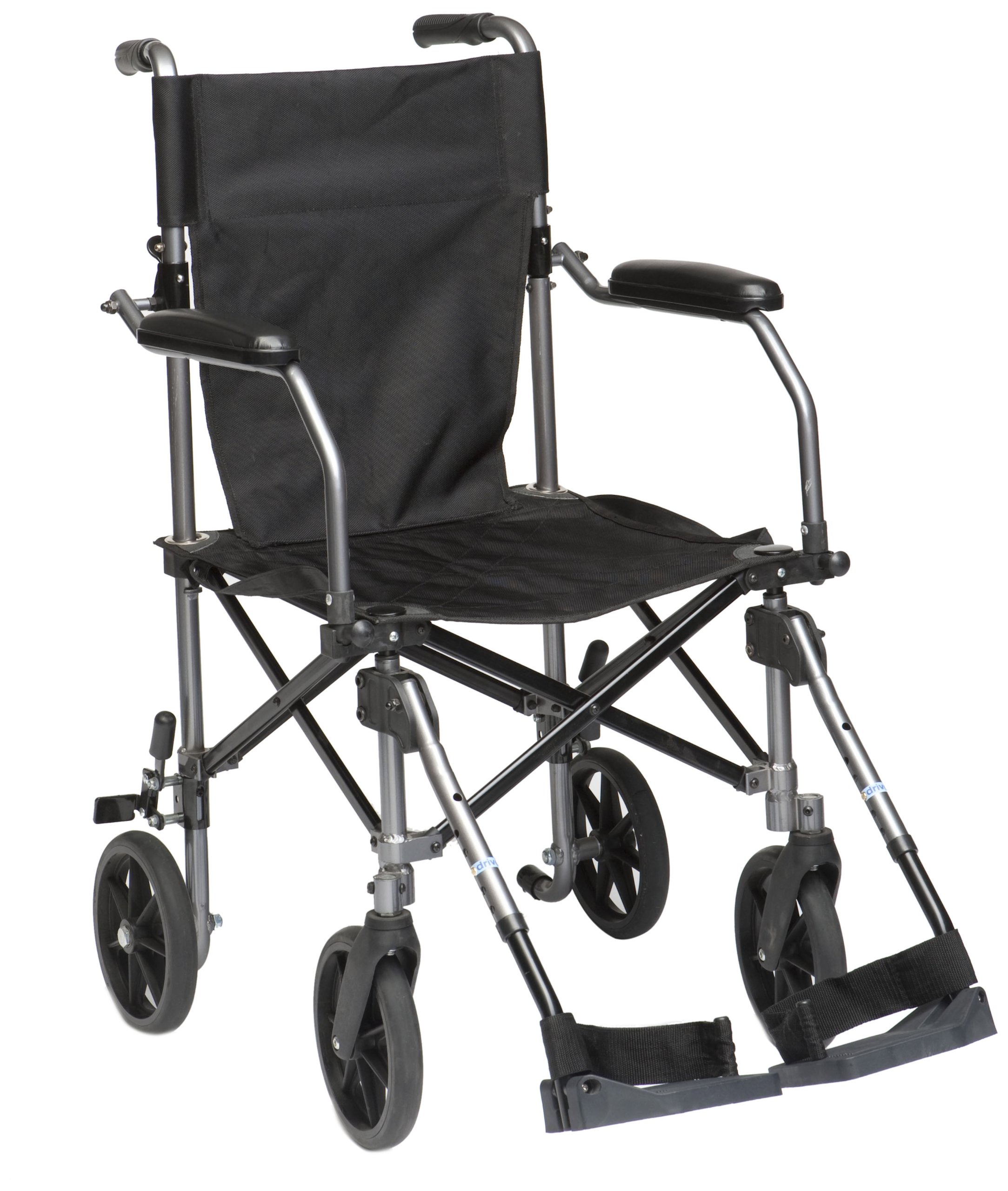 Drive Medical TC005 Travelite - Silla de ruedas (45,5 cm, aluminio)