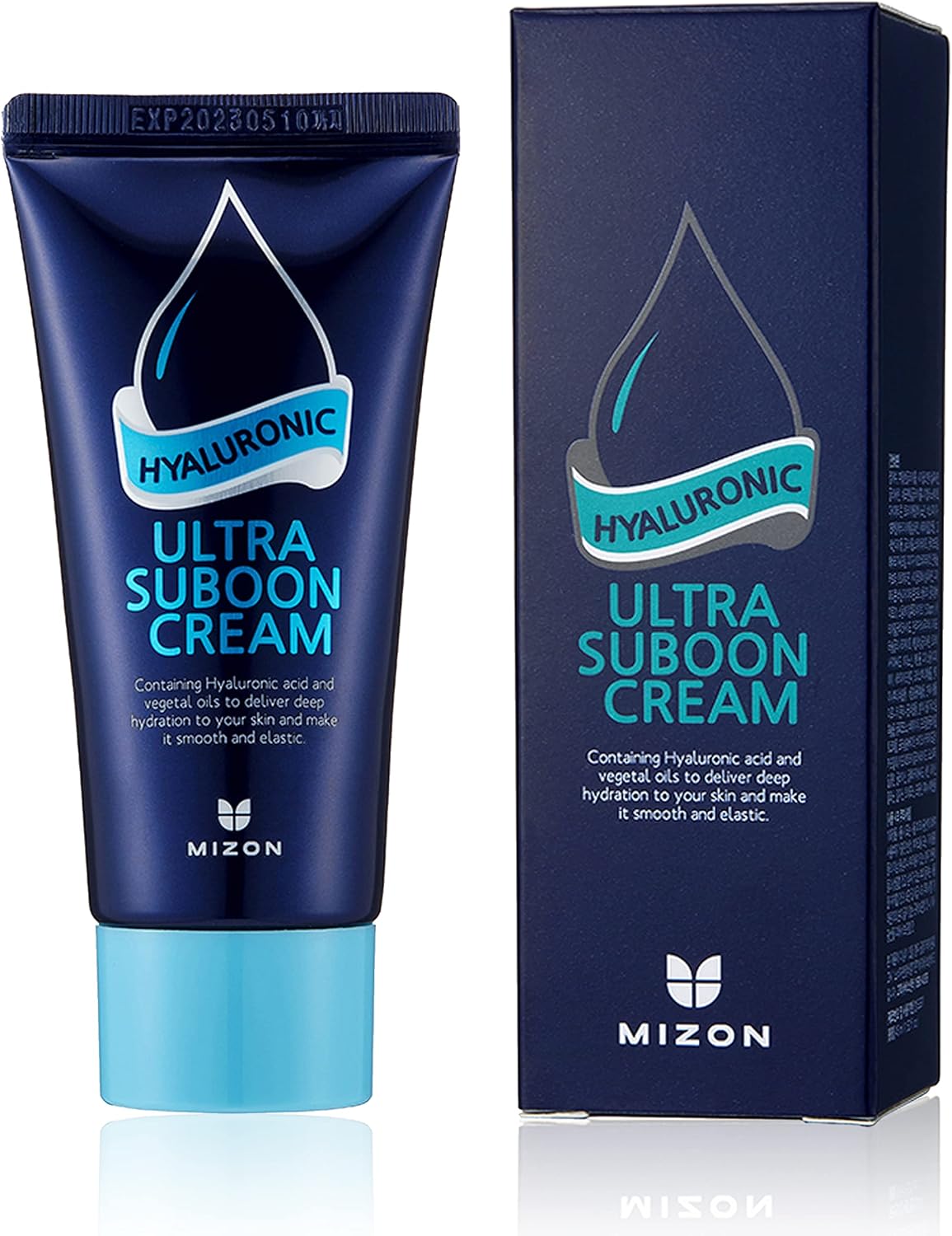 [Mizon] Crema Ultra Suboon al ácido hialurónico (45 ml) Hidratante, Skincare Coreano, Hipoalergénico, solución de ácido hialurónico al 30%, cuidado de líneas finas y arrugas (Ultra Suboon Cream)