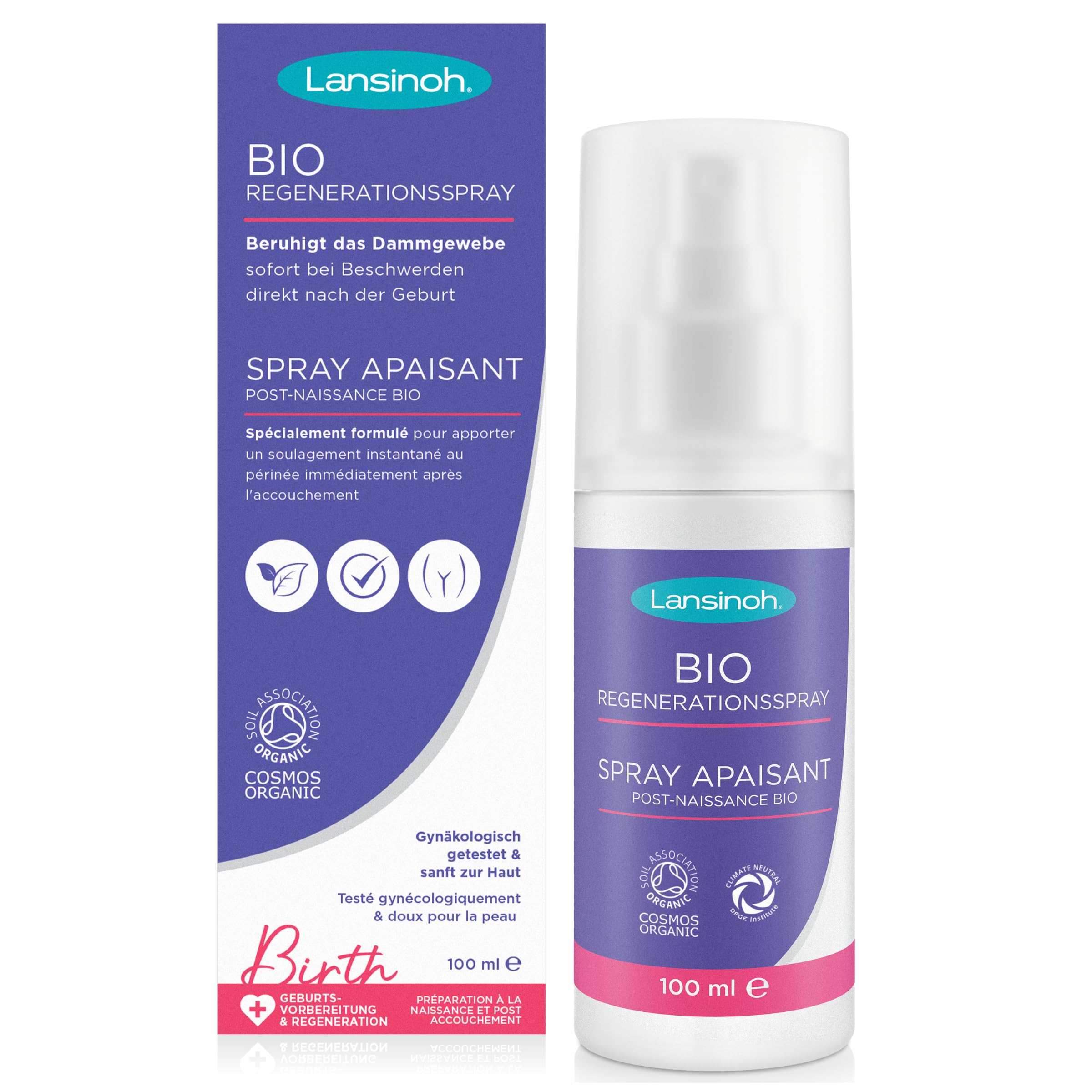 Lansinoh I - Spray calmante después del parto (100 ml)