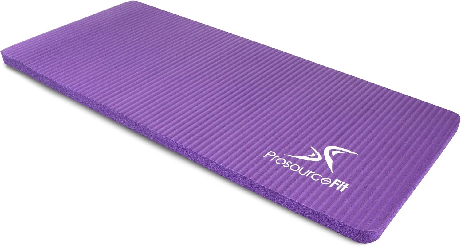 ProsourceFit Rodilleras y coderas de yoga de 15 mm, se adapta a alfombrillas estándar para articulaciones sin dolor en yoga, pilates, entrenamientos de suelo.