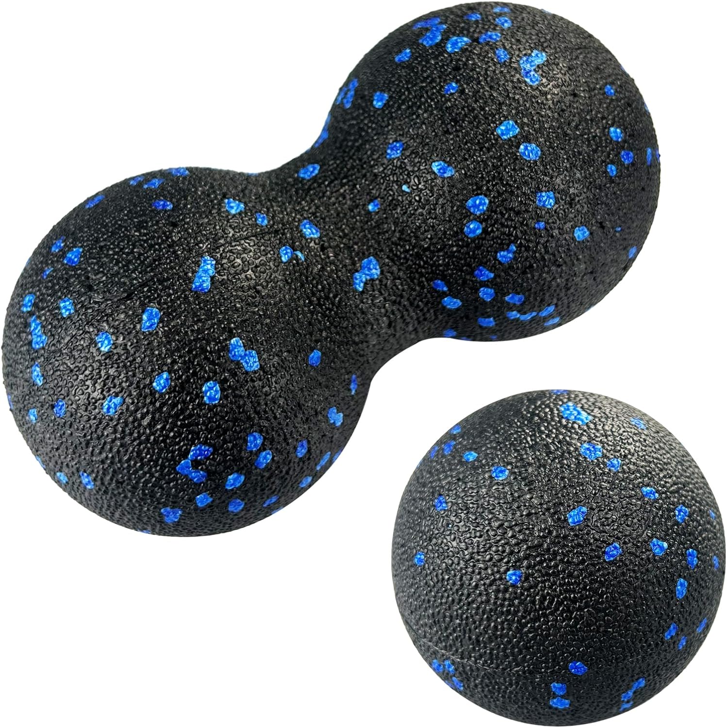 Diompirux 2 Piezas Pelota Masaje, Massage Balls para Rehabilitación, Bola de masaje de maní, Masajeador de Pies y Manos, para alivio de puntos gatillo, Liberación Miofascial, Alivio Del Dolor
