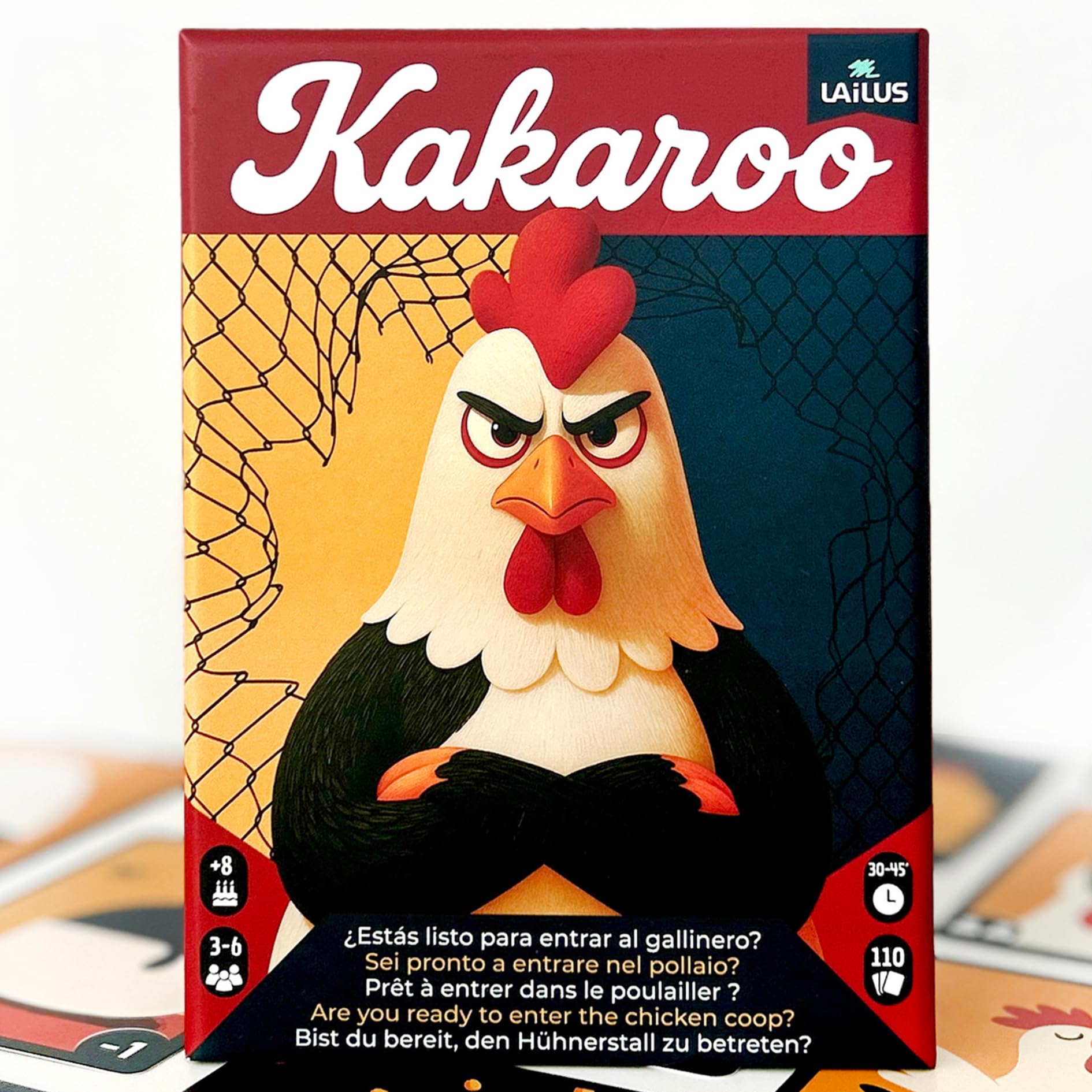 Kakaroo - Juegos de Mesa Adultos - Juegos de Cartas con Amigos y Familia - Party Game Fácil Rápido y Divertido - Regalo Original - Juego de Mesa para Fiestas - Juego de Cartas Adultos