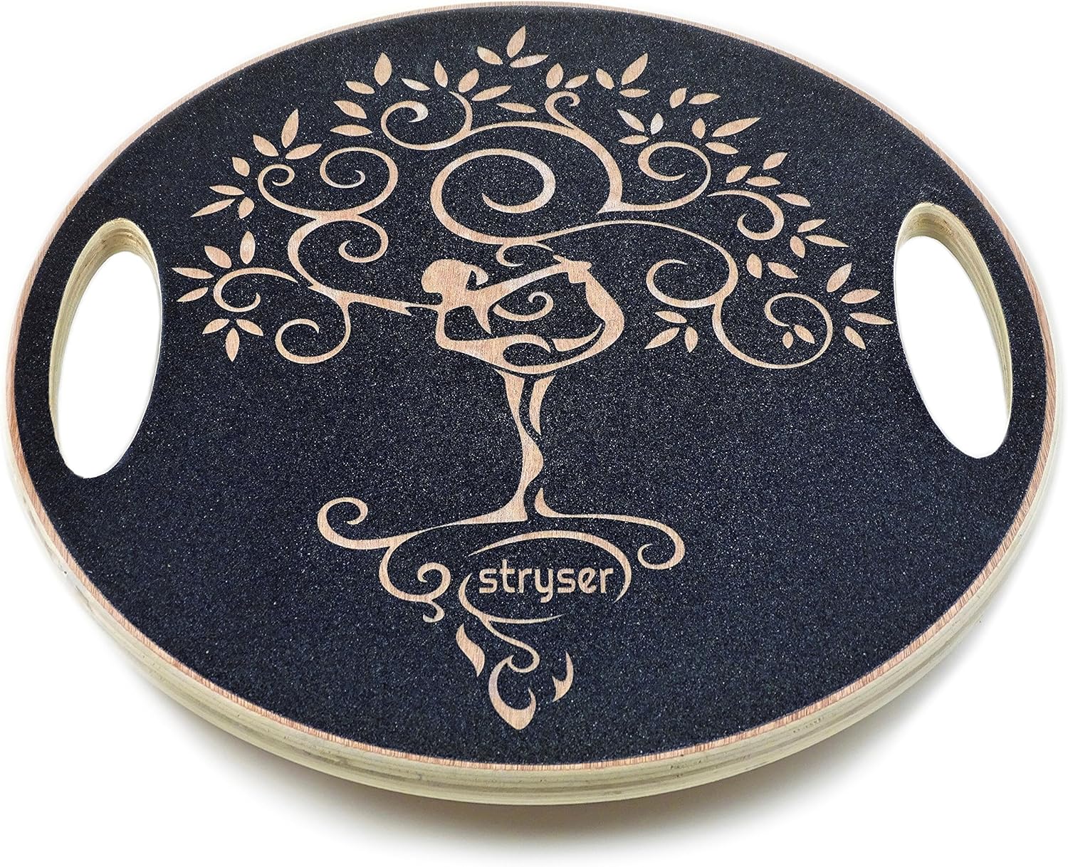 Tabla de Equilibrio de Madera, Balance Board Fitness Ejercicio Coordinación diámetro 39,5 cm