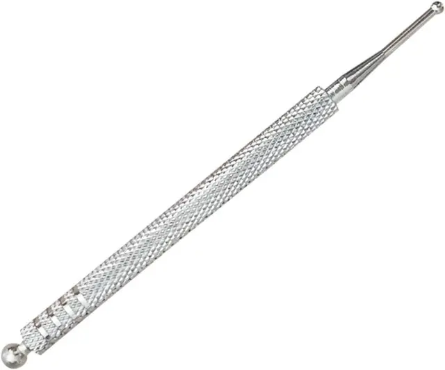 Bastón de acupresión, palmor Auriculoterapia, Auriculotera, Aguja, Acero Inoxidable, Acupuntura, Oreja Acupuncture Pen Herramientas de Reflecología Facial, 10 cm - Diámetro 2/5 mm