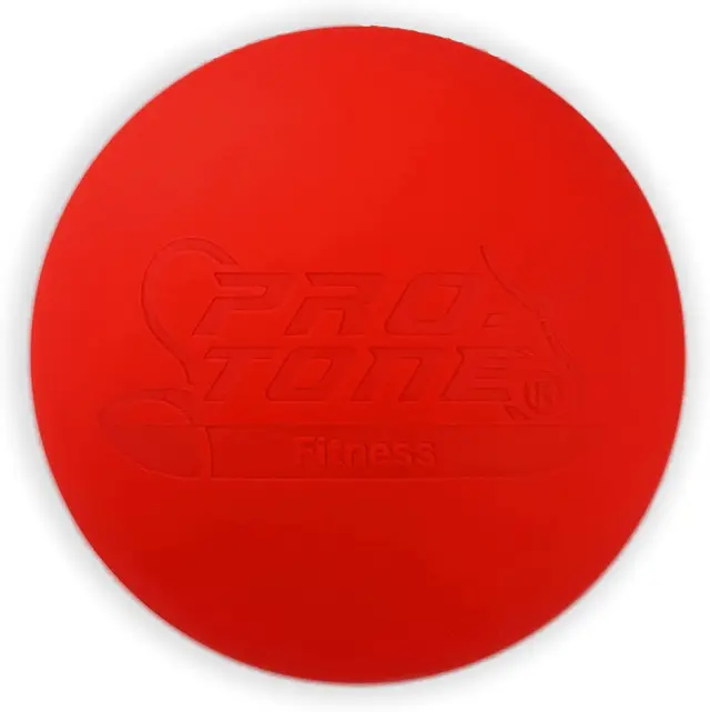 PROTONE Lacrosse Bola para punto de activación MASAJE/rehabilitación/FISIOTERAPIA/Crossfit (rojo brillante)