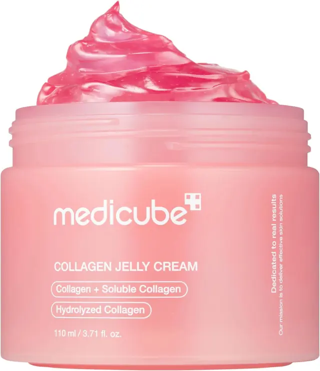 Medicube Crema de jalea de colágeno - niacinamida y colágeno hidrolizado - aumenta la hidratación de la barrera de la piel durante 24 horas - cuidado de la piel coreano (3.71 fl.oz.)