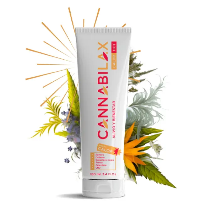 Crema Antiinflamatoria de Cáñamo Efecto Calor con CBD Vegetal – 100 ml – Alivio Muscular y Articular con Árnica y Grosellero Negro – Bienestar y Recuperación Natural