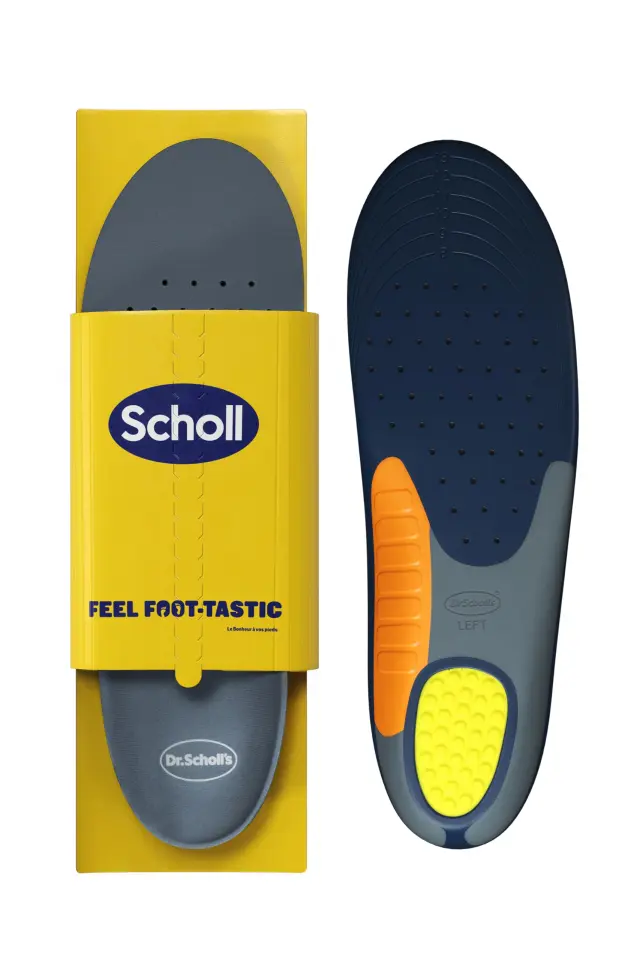 Dr. Scholls Plantillas Extra reforzadas para hombres - Diseñadas para hombres corpulentos y altos de más de 90 kg, pies anchos- Absorción de impactos, soporte para el arco - 1 par - Talla 40-46,5