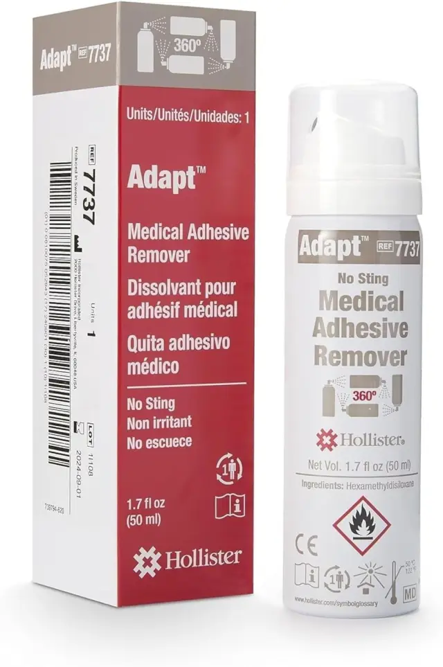 Hollister Adapt - Removedor de adhesivos médicos, sin picadura, 360 ° spray 1.7 oz