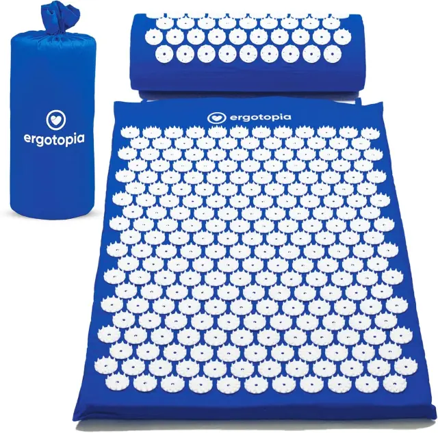 Ergotopia Alfombrilla con cojín de acupresión para masajes, relajación y mejorar la circulación sanguínea