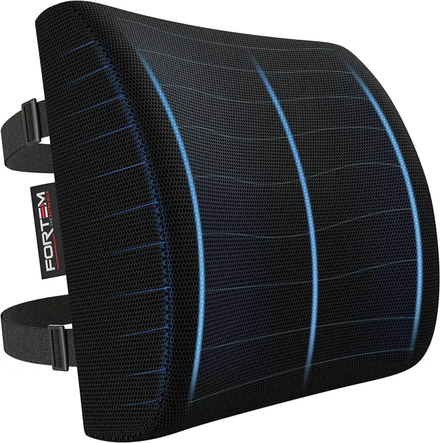 FORTEM Cojin Lumbar Silla Oficina, Almohada Lumbar Espuma Viscoelástica